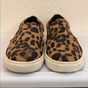 Leopard slip ons